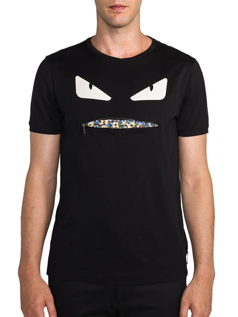 Fendi Zipper Mouth/pocket T Shirt Mens Large /52 